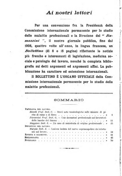 Il Ramazzini giornale italiano di medicina sociale