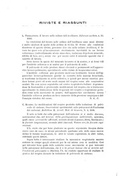 Il Ramazzini giornale italiano di medicina sociale