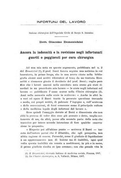 Il Ramazzini giornale italiano di medicina sociale