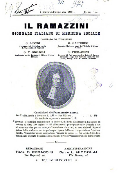 Il Ramazzini giornale italiano di medicina sociale