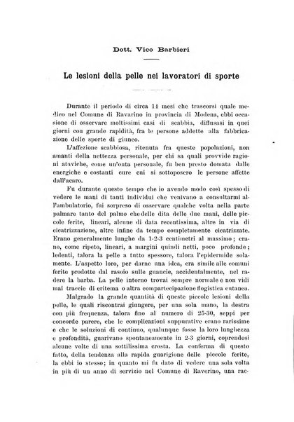 Il Ramazzini giornale italiano di medicina sociale