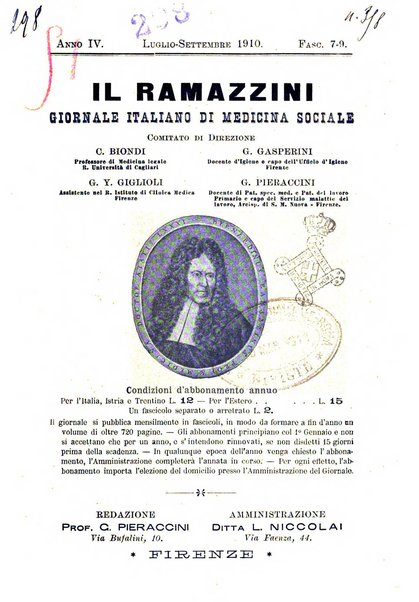 Il Ramazzini giornale italiano di medicina sociale