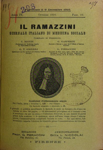 Il Ramazzini giornale italiano di medicina sociale