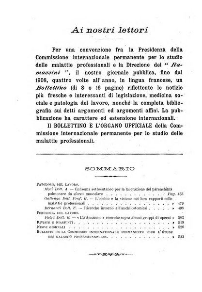 Il Ramazzini giornale italiano di medicina sociale