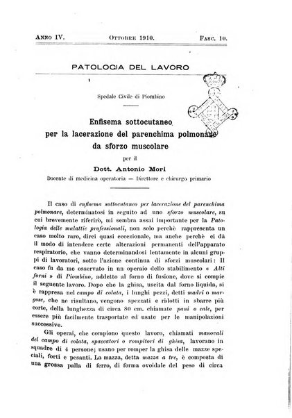 Il Ramazzini giornale italiano di medicina sociale