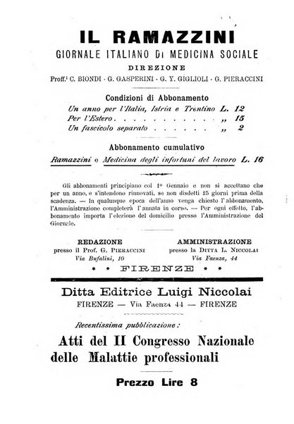 Il Ramazzini giornale italiano di medicina sociale