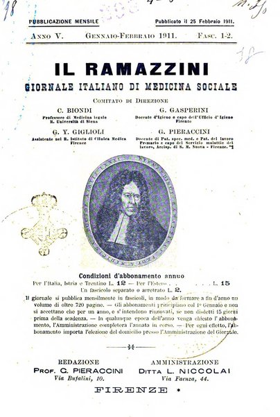 Il Ramazzini giornale italiano di medicina sociale