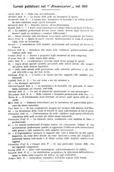 Il Ramazzini giornale italiano di medicina sociale