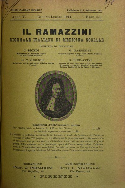 Il Ramazzini giornale italiano di medicina sociale