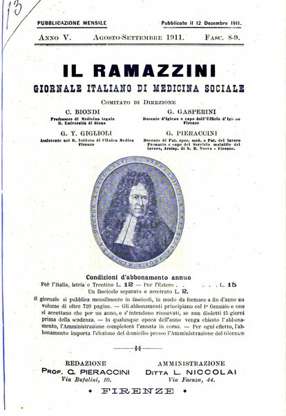 Il Ramazzini giornale italiano di medicina sociale