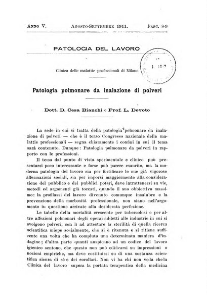 Il Ramazzini giornale italiano di medicina sociale