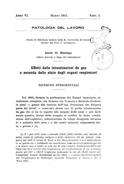 Il Ramazzini giornale italiano di medicina sociale