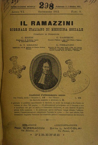 Il Ramazzini giornale italiano di medicina sociale