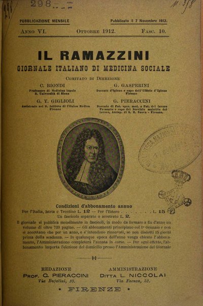 Il Ramazzini giornale italiano di medicina sociale