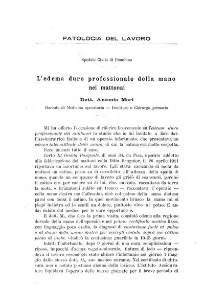 Il Ramazzini giornale italiano di medicina sociale