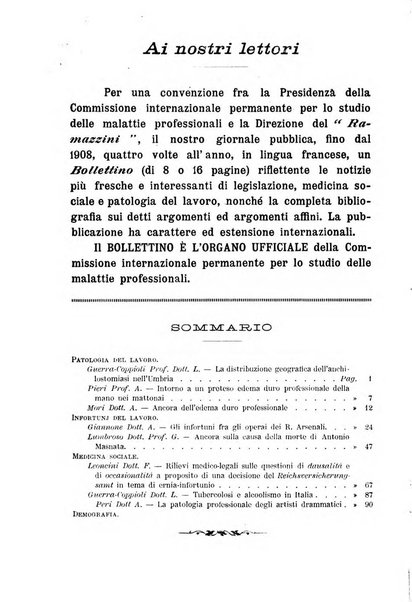 Il Ramazzini giornale italiano di medicina sociale