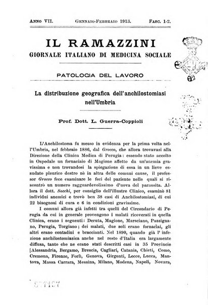 Il Ramazzini giornale italiano di medicina sociale