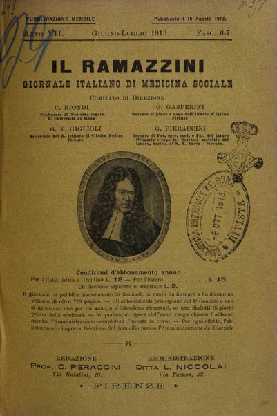 Il Ramazzini giornale italiano di medicina sociale