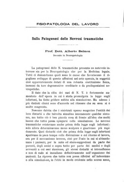 Il Ramazzini giornale italiano di medicina sociale