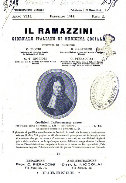 Il Ramazzini giornale italiano di medicina sociale