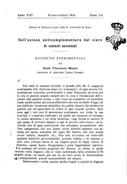 Il Ramazzini giornale italiano di medicina sociale