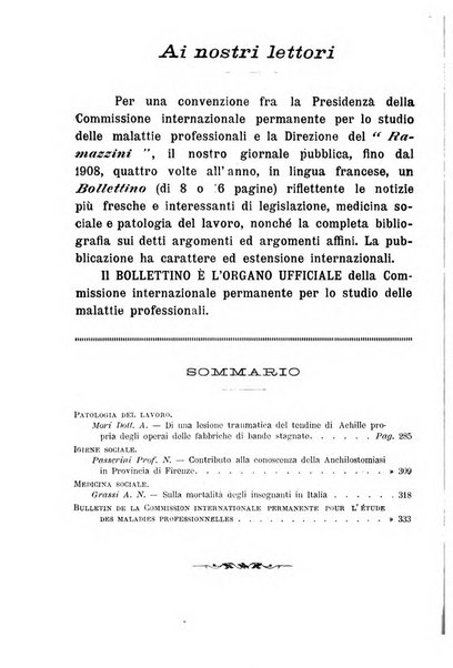 Il Ramazzini giornale italiano di medicina sociale