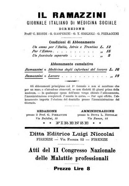 Il Ramazzini giornale italiano di medicina sociale