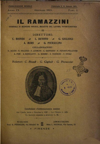 Il Ramazzini giornale italiano di medicina sociale