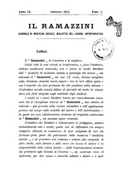 Il Ramazzini giornale italiano di medicina sociale