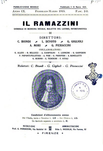 Il Ramazzini giornale italiano di medicina sociale