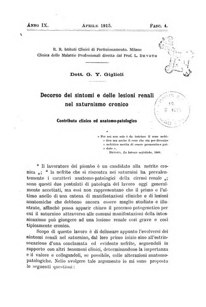 Il Ramazzini giornale italiano di medicina sociale