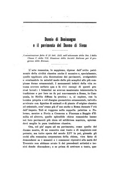 Rassegna d'arte senese bullettino della Società degli amici dei monumenti