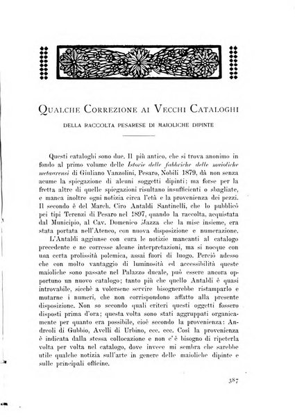 Rassegna marchigiana per le arti figurative, le bellezze naturali, la musica