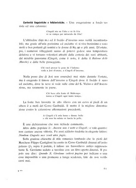 Rassegna marchigiana per le arti figurative, le bellezze naturali, la musica