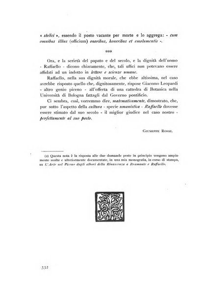 Rassegna marchigiana per le arti figurative, le bellezze naturali, la musica