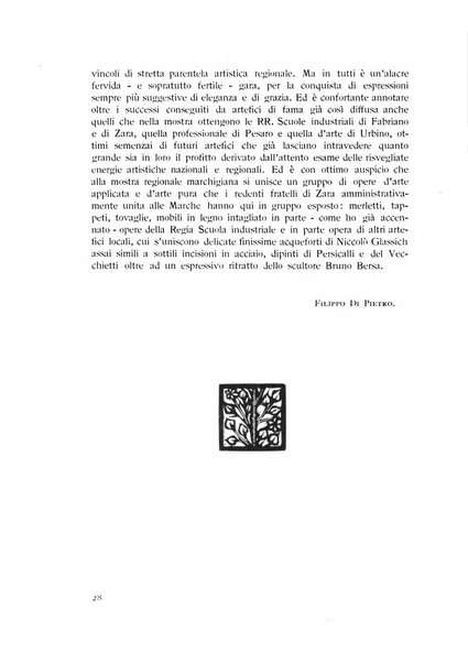 Rassegna marchigiana per le arti figurative, le bellezze naturali, la musica