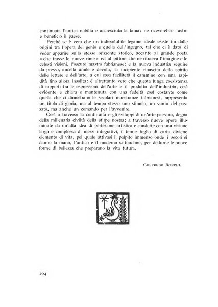 Rassegna marchigiana per le arti figurative, le bellezze naturali, la musica