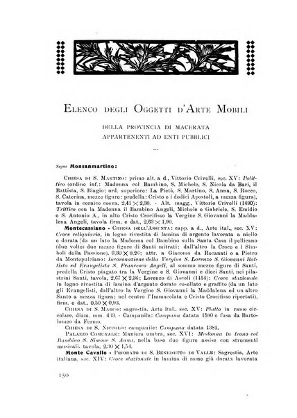 Rassegna marchigiana per le arti figurative, le bellezze naturali, la musica