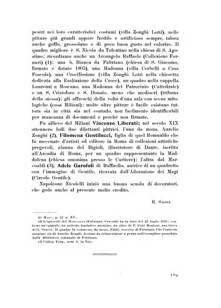 Rassegna marchigiana per le arti figurative, le bellezze naturali, la musica