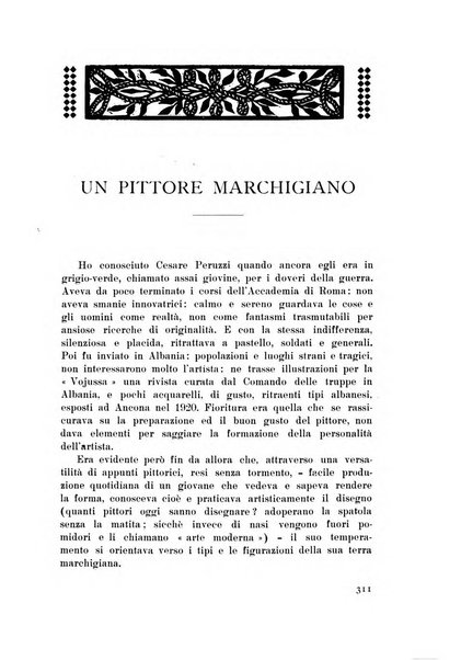 Rassegna marchigiana per le arti figurative, le bellezze naturali, la musica