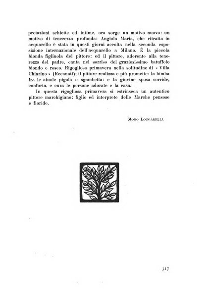 Rassegna marchigiana per le arti figurative, le bellezze naturali, la musica