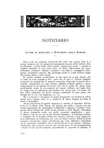 Rassegna marchigiana per le arti figurative, le bellezze naturali, la musica