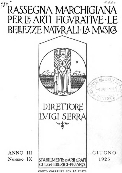 Rassegna marchigiana per le arti figurative, le bellezze naturali, la musica