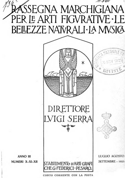 Rassegna marchigiana per le arti figurative, le bellezze naturali, la musica