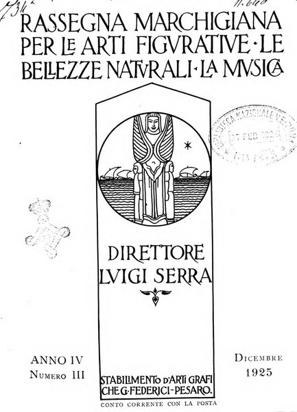 Rassegna marchigiana per le arti figurative, le bellezze naturali, la musica