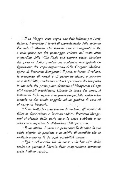 Rassegna marchigiana per le arti figurative, le bellezze naturali, la musica