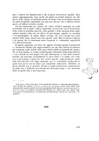 Rassegna marchigiana per le arti figurative, le bellezze naturali, la musica