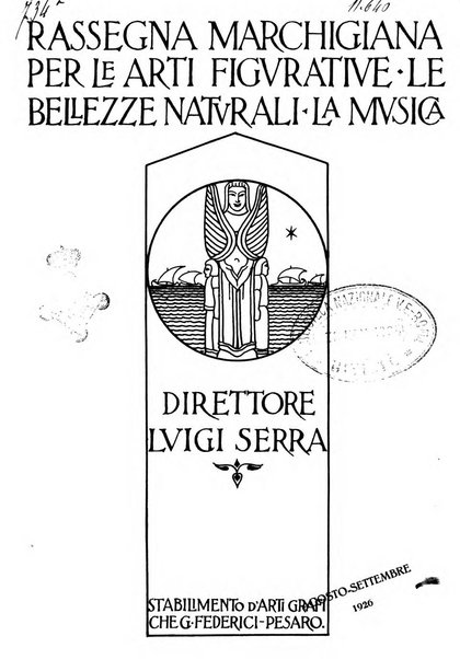 Rassegna marchigiana per le arti figurative, le bellezze naturali, la musica