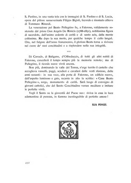 Rassegna marchigiana per le arti figurative, le bellezze naturali, la musica