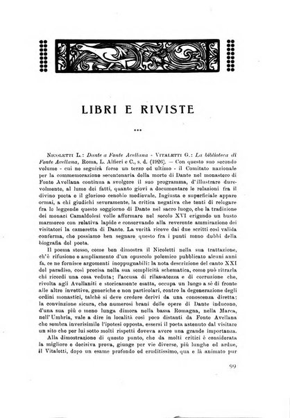 Rassegna marchigiana per le arti figurative, le bellezze naturali, la musica